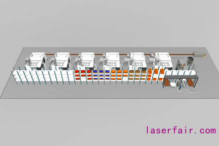  Fastems旗艦版定制型柔性自動化系統——MLS，在集成多臺機加設備的同時，還將自動去毛刺單元、機內檢測、視覺系統、打印機、集中切屑處理系統、中央冷卻系統等一系列生產輔助設備靈活集成到生產線中。